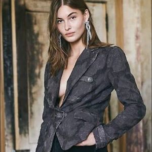 NWT Free People James Blazer - Washed Black🖤offer